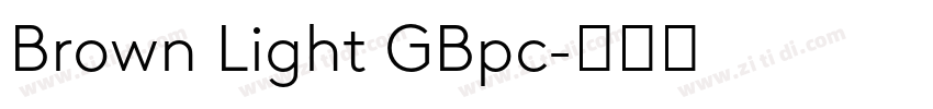 Brown Light GBpc字体转换